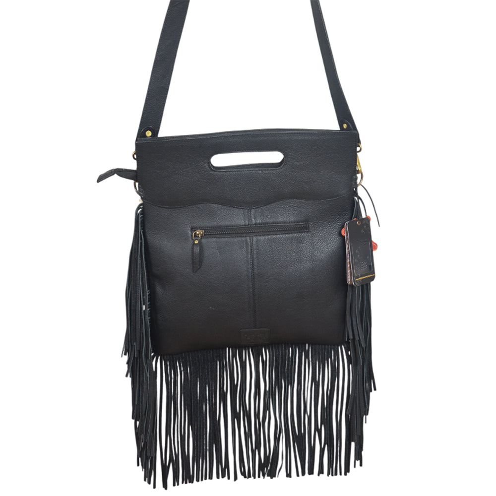 ADBGA1031 Clutch Hand Tooled Hair on Genuine Leather Women Bag