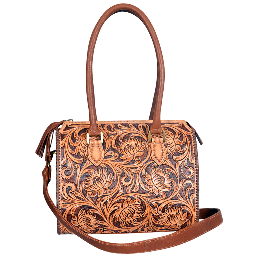 ADBGA1044 Tote Hand Tooled Genuine Leather Women Bag