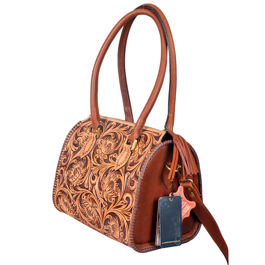 ADBGA1044 Tote Hand Tooled Genuine Leather Women Bag