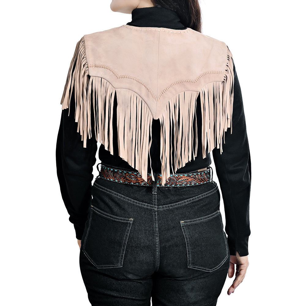 ADDR026 American Darling Western Suede Fringe Shoulder Wrap Capelet
