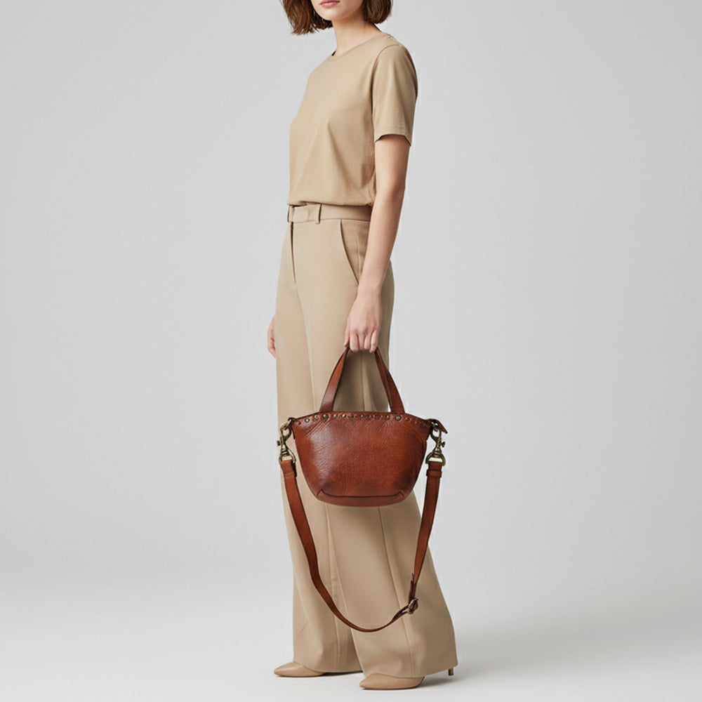 SWC480 Bellavento - Leather Riveted Tote
