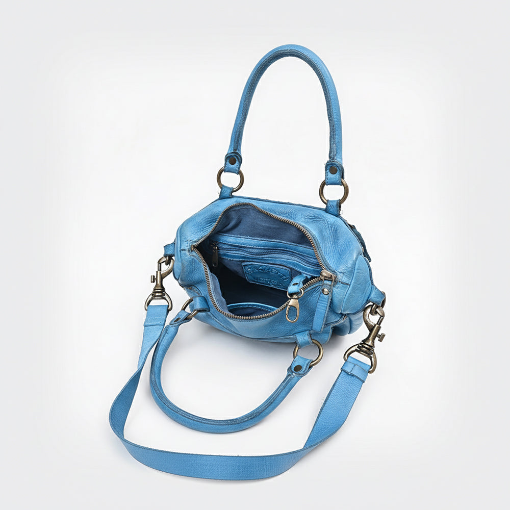 SWC483 Caventina - Leather Riveted Tote Bag