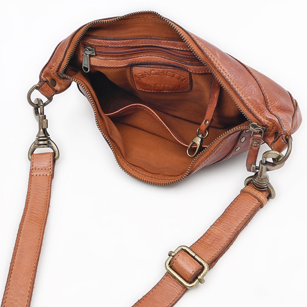 SWC484 Bronzaro - Leather Essential Sling Bag