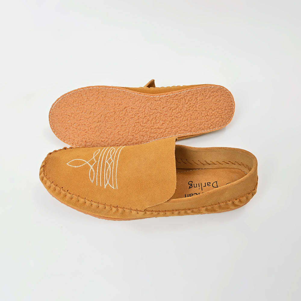 ADFT183 American Darling Embroidered Genuine Leather Western Moccasins Footwear