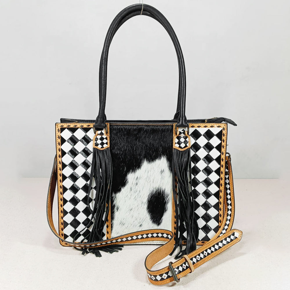 OHG211 Tote Hair on Genuine Western Leather Women Bag