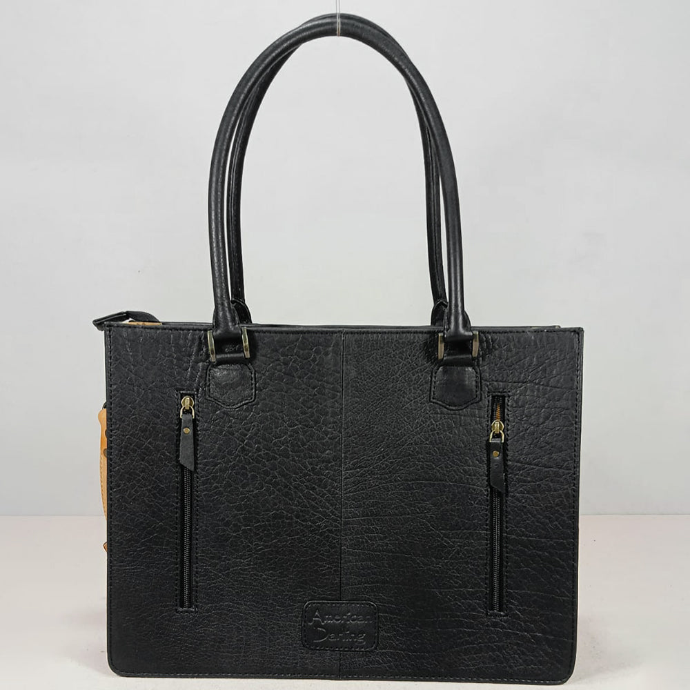 OHG211 Tote Hair on Genuine Western Leather Women Bag