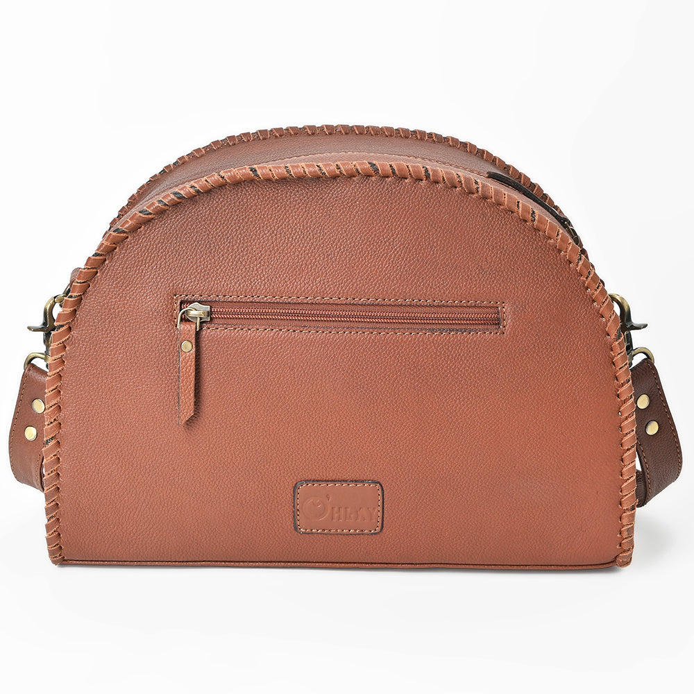 OHA157 Crossbody Hand Tooled Genuine Western Leather Women Bag