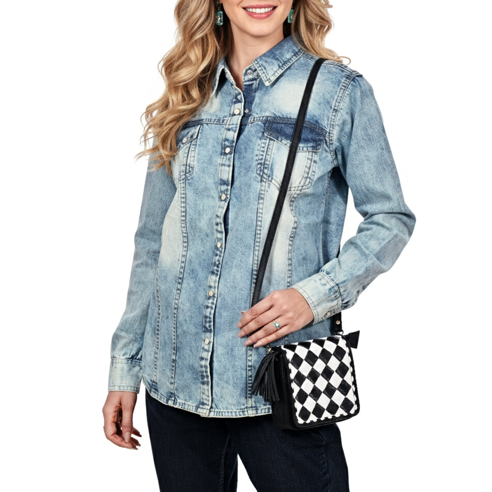 OHA163 Crossbody Genuine Western Leather Women Bag