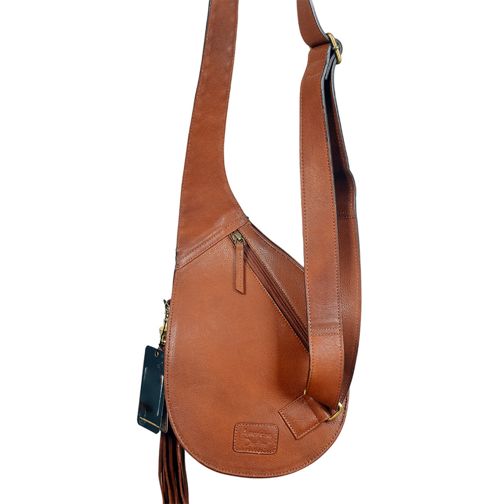 ADBGA1073 Sling Hand Tooled  Genuine Leather Women Bag