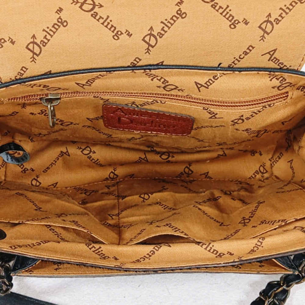 ADBG1867 Crossbody Hair on Genuine Leather Women Bag