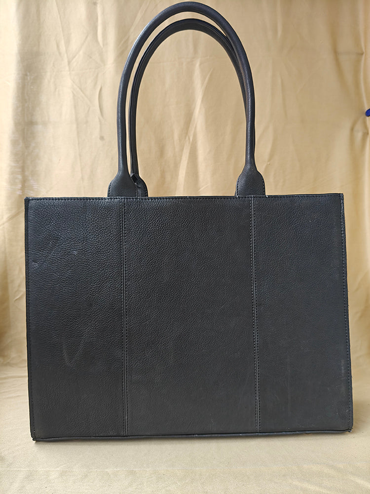 ADBGM863 Tote Hair on Genuine Leather Women Bag