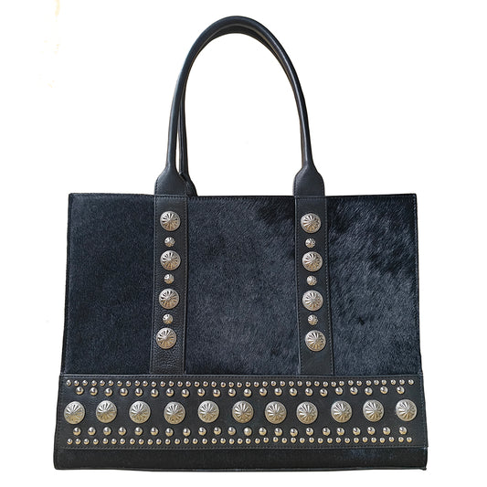 ADBGM863 Tote Hair on Genuine Leather Women Bag