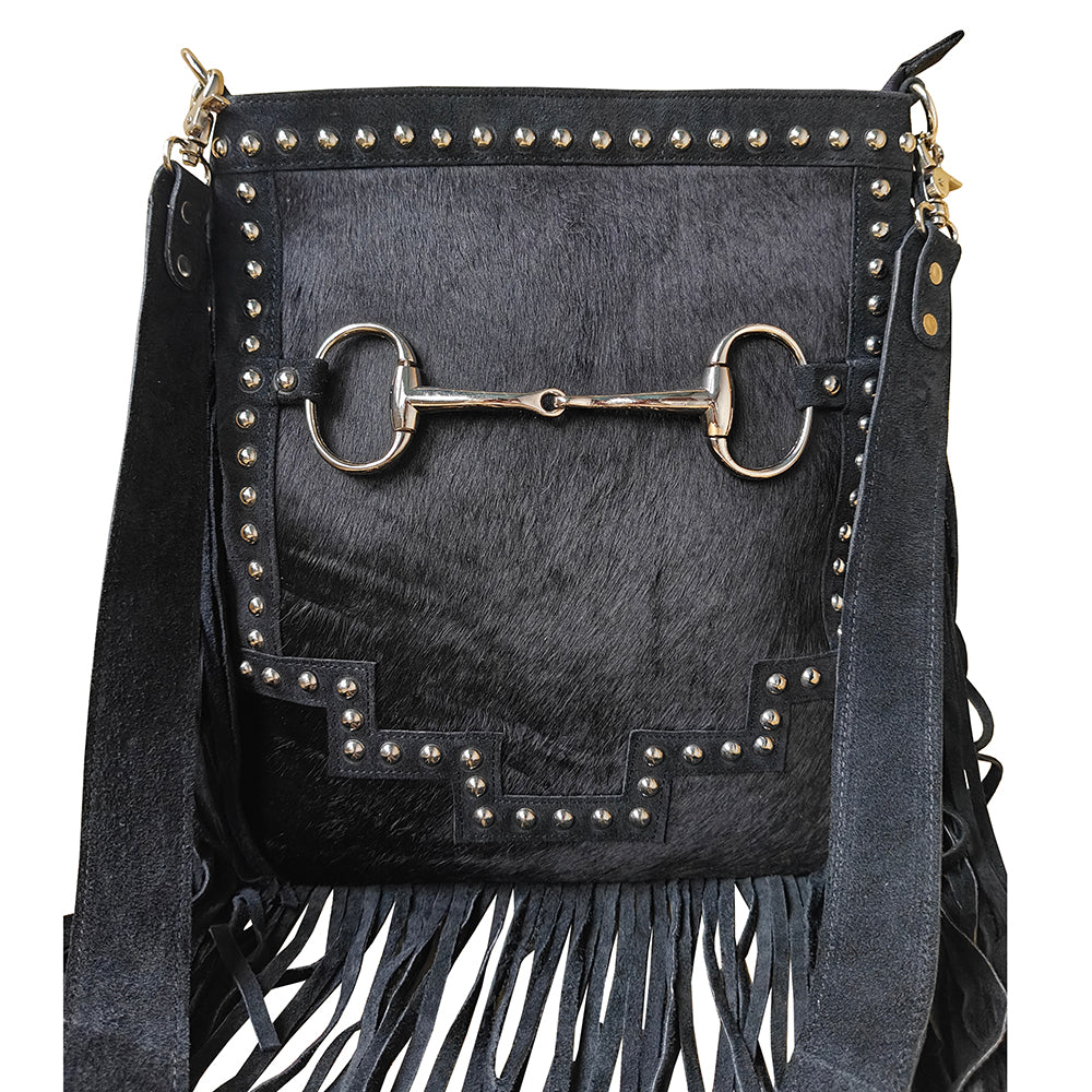 ADBGM867 Large Crossbody Hair on Genuine Leather Women Bag