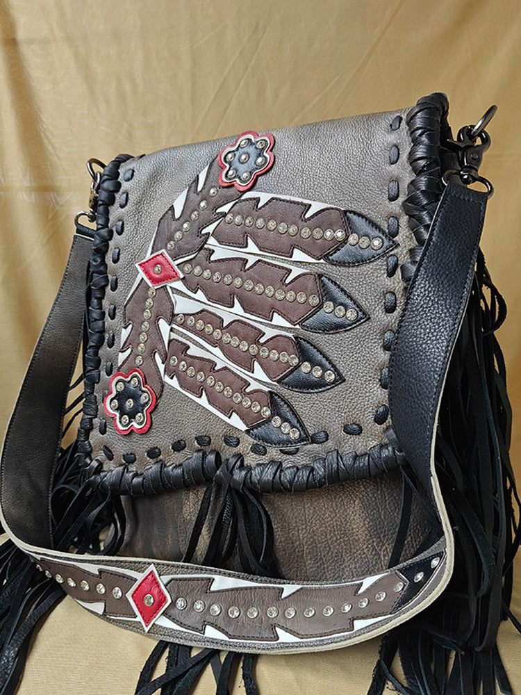 ADBGM872 Messenger Genuine Leather Women Bag