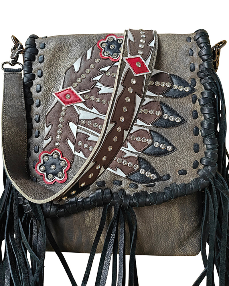 ADBGM872 Messenger Genuine Leather Women Bag