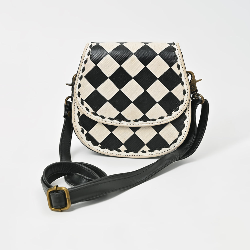 ADBGM906 American Darling Western Leather Cross body Bag with Artisan Buck stitched Detail