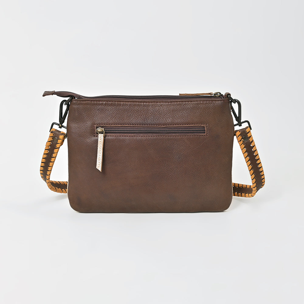 ADBGZ1109 American Darling Hair On Leather Western Embroidered Crossbody Bag