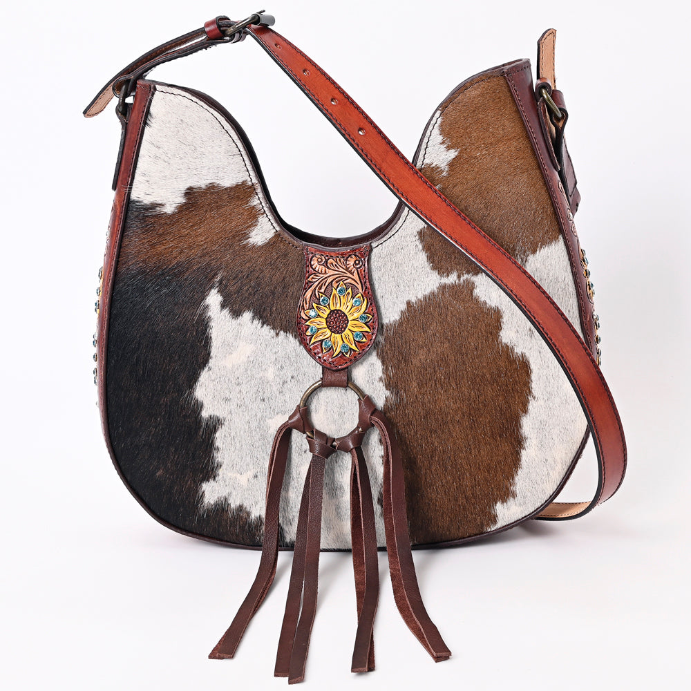 LC-ADBGF125A Hobo Hair On Genuine Western Leather Women Bag