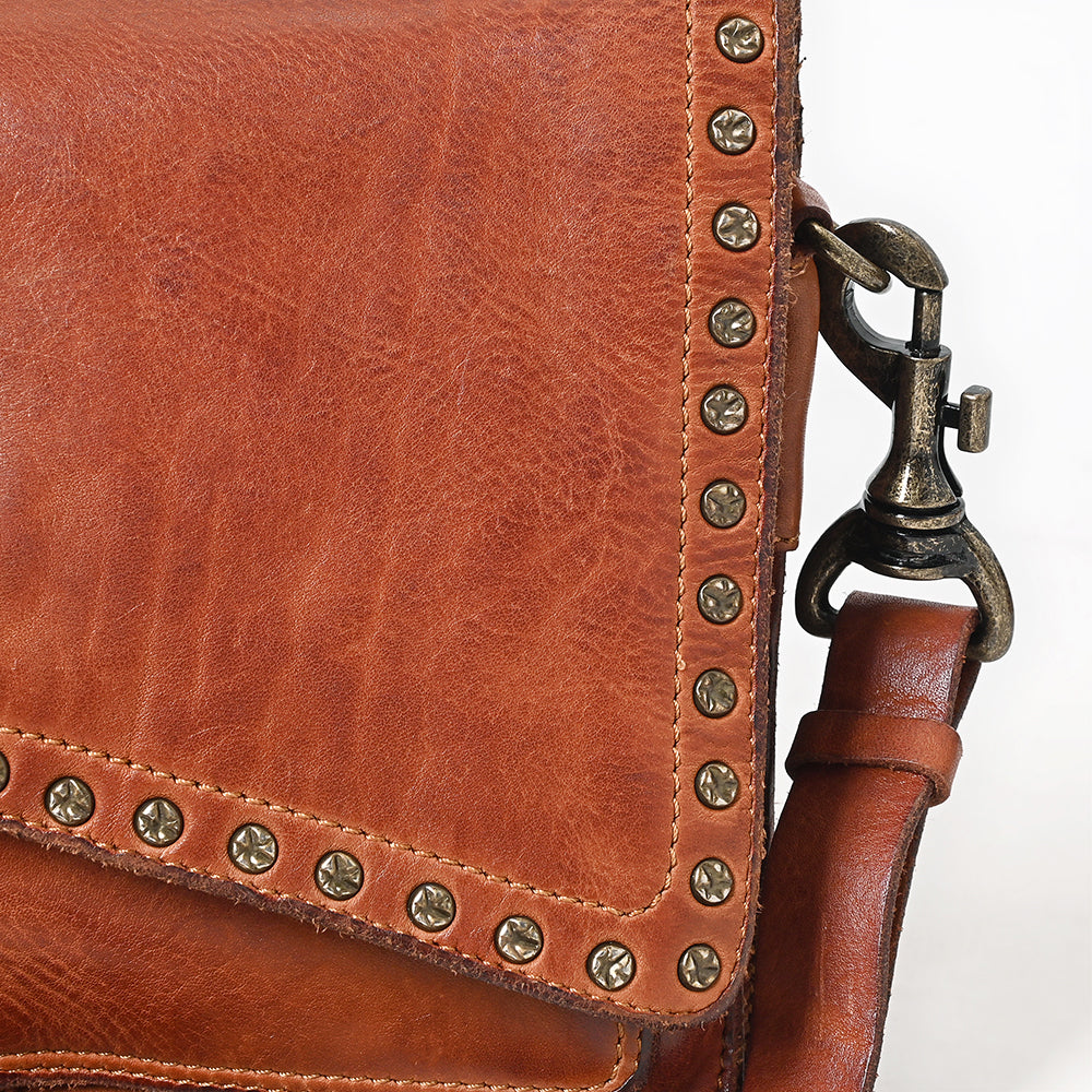 SWC169 Studded Flap Western Crossbody