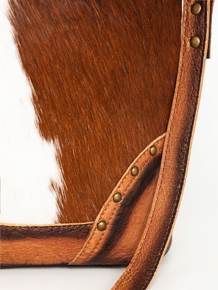 ADBG1034 American Darling Hair-On Cowhide Western Tote Bag Genuine Leather Shoulder Purse
