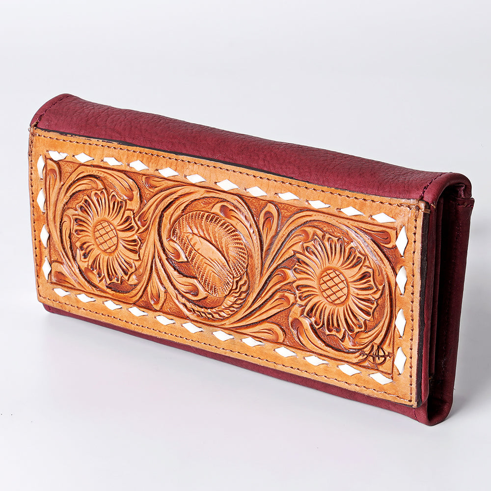 LC-ADBGZ404F Wallet Genuine Western Leather Women Bag
