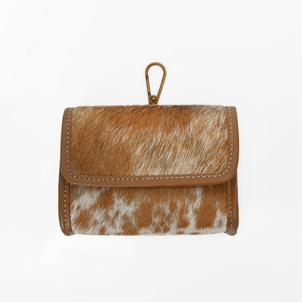 ADCHA126 American Darling Genuine Hair-On Flap Wallet Clip Pouch