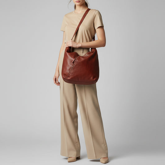 SWC176 Altamira - Premium Leather Hobo Bag