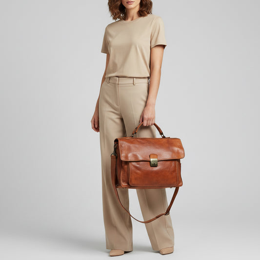 SWC171 Compact Buckle Closure Briefcase