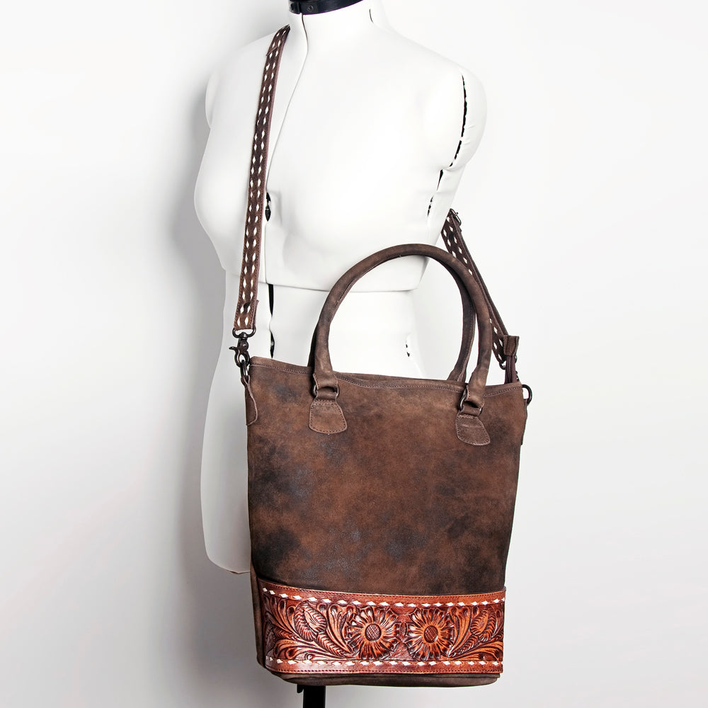LC-ADBGZ276 Tote Genuine Western Leather Women Bag