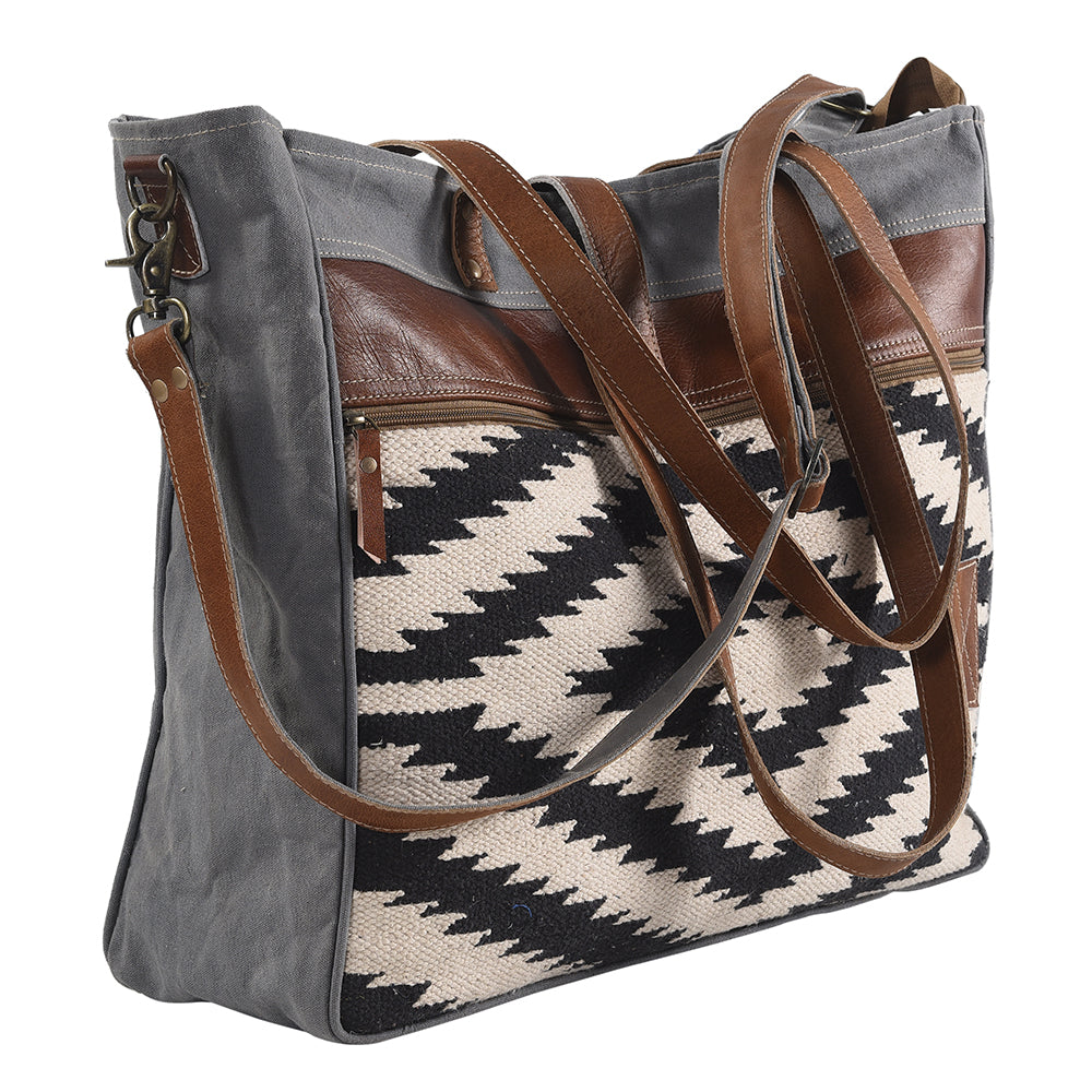 LC-KB248 Weekender Upcycled Canvas Ladies Bag
