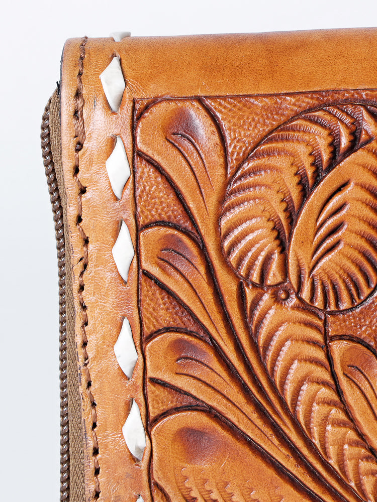 LC-ADBGZ448 Wallet Genuine Western Leather Women Bag