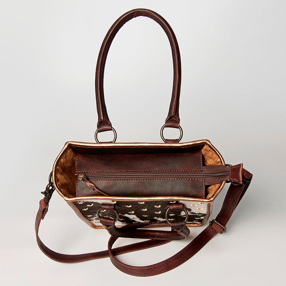 LC-ADBGZ608 Tote Hair-On Genuine Western Leather Women Bag