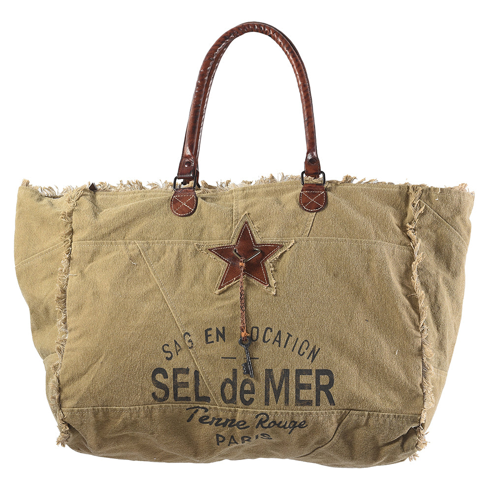 LC-KB334 Weekender Upcycled Canvas Ladies Bag