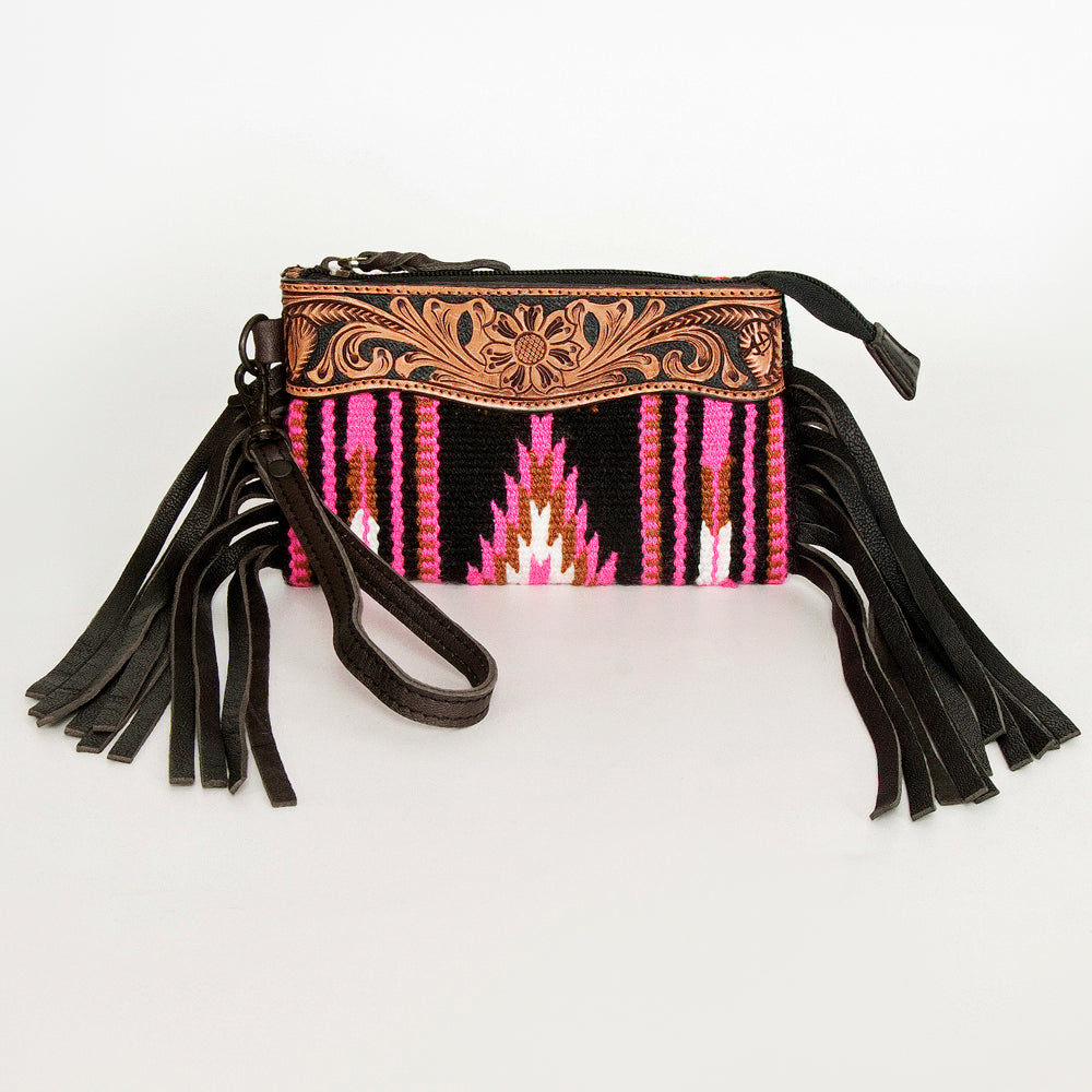 LC-ADBGZ231 Wristlet Genuine Western Leather Women Bag