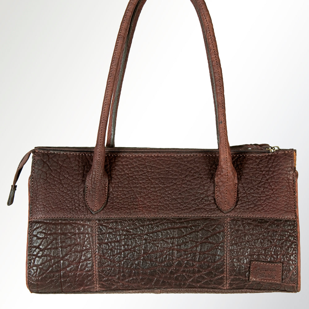 LC-ADBGZ384 Hand Tooled Leather Tote Bag - Structured Western Floral Shoulder Purse