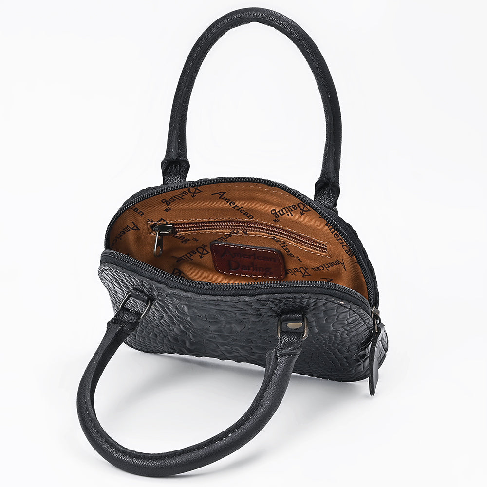 ADBG1736 American Darling Western Leather Clutch Bag with Crocodile Embossed Texture