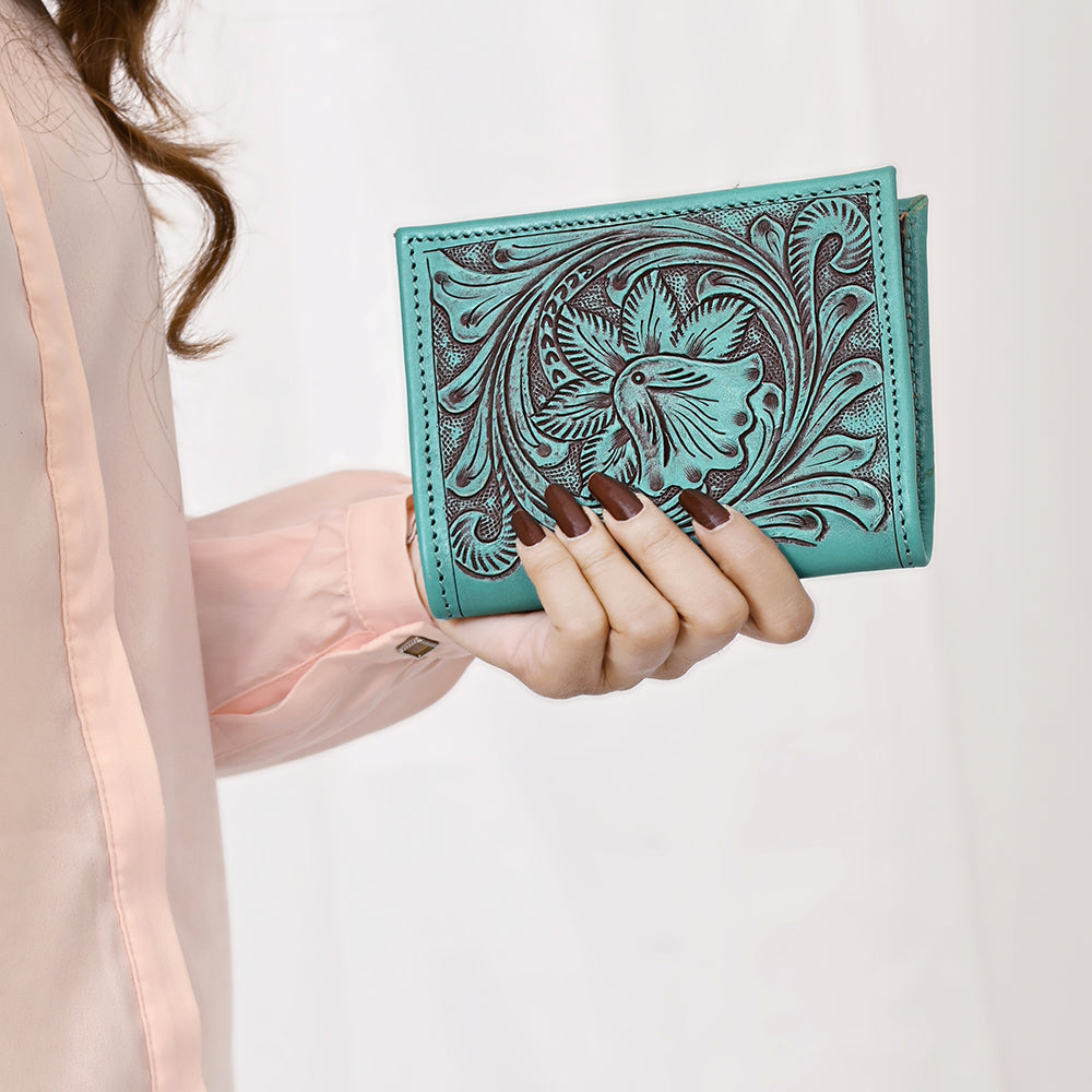 LC-ADBGZ799B Wallet Genuine Western Leather Women Bag