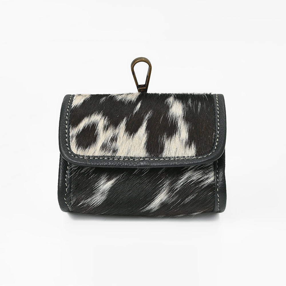 ADCHA126 American Darling Genuine Hair-On Flap Wallet Clip Pouch