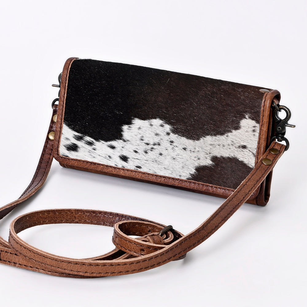 ADBG877 American Darling Hair-On Cowhide Western Leather Crossbody with YKK Zipper