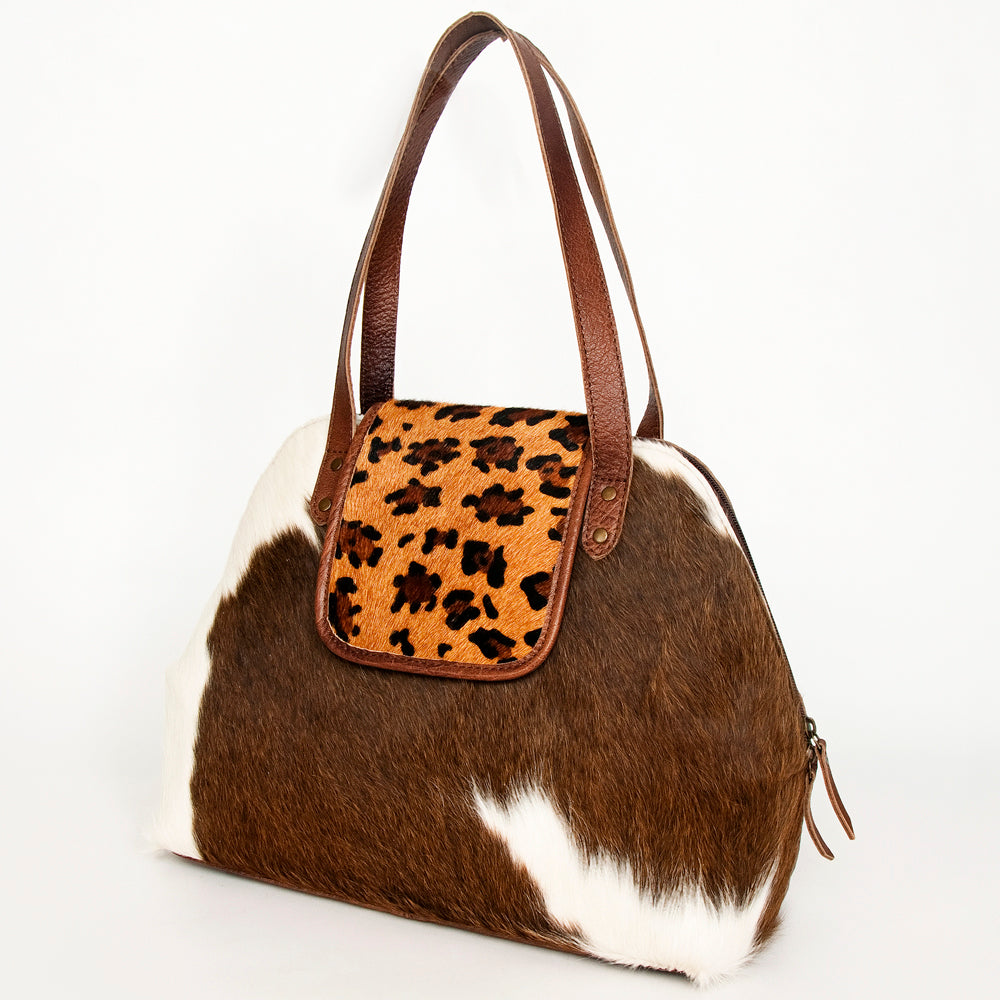 ADBG881A American Darling Western Tote Bag with Premium Hair-On Cowhide and Genuine Leather