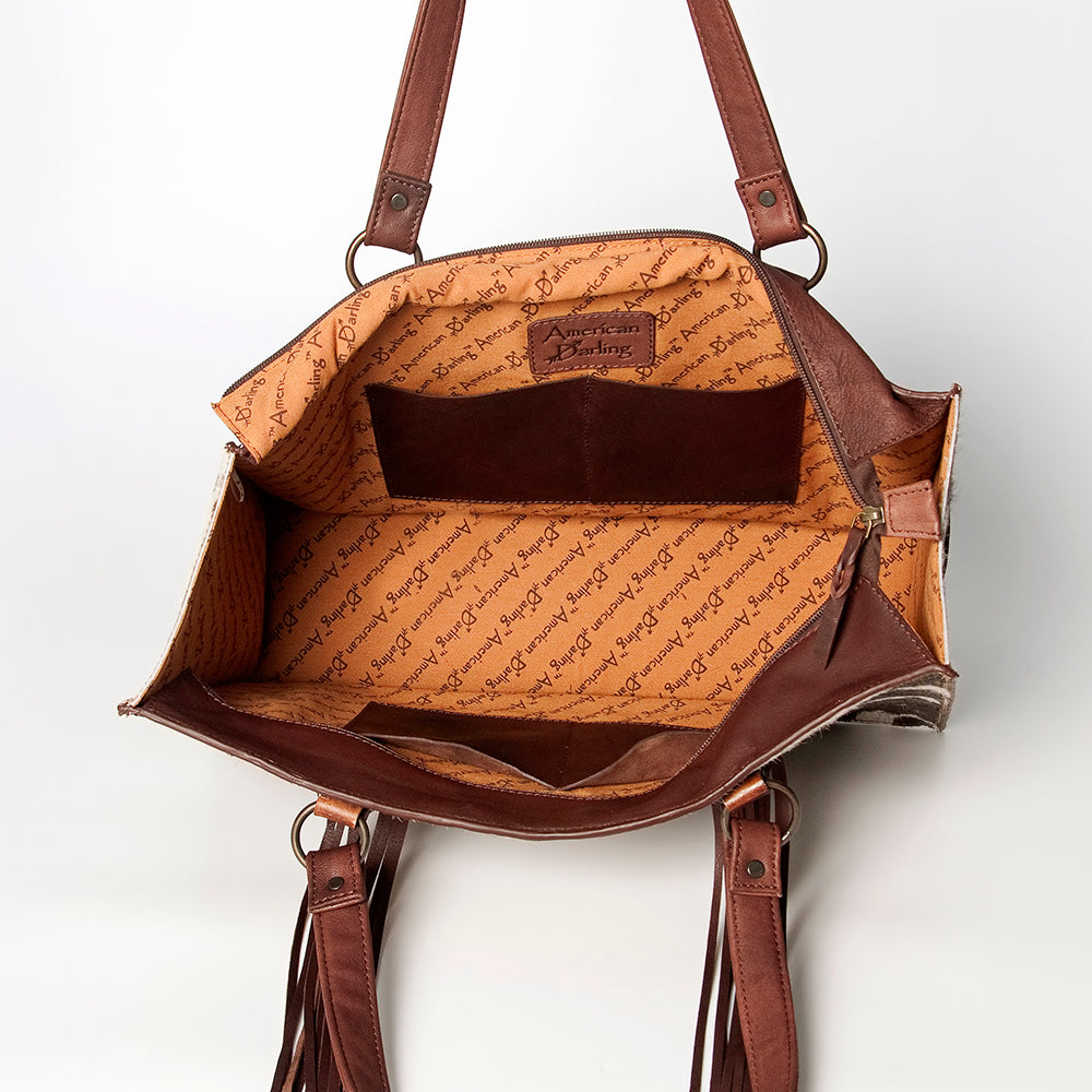 LC-ADBGZ201G Tote Hair On Genuine Western Leather Women Bag
