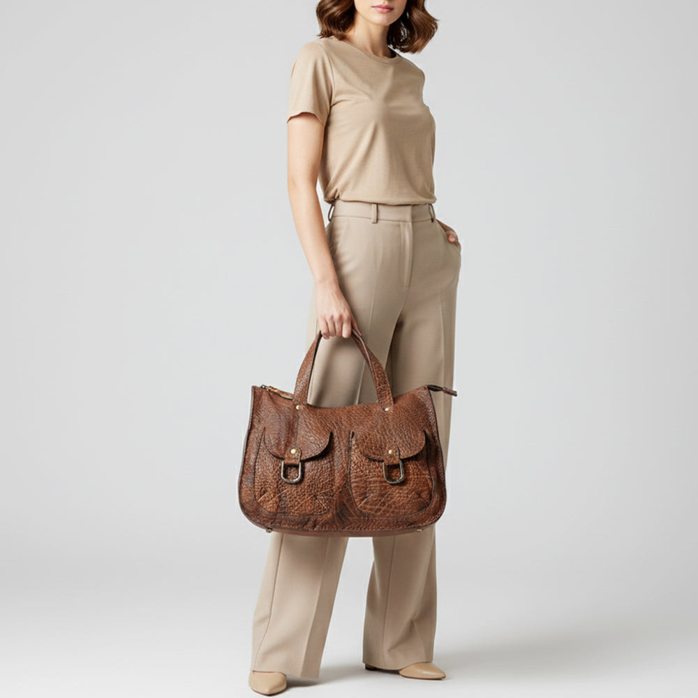LC-ADBGZ436A Tote Genuine Western Leather Women Bag