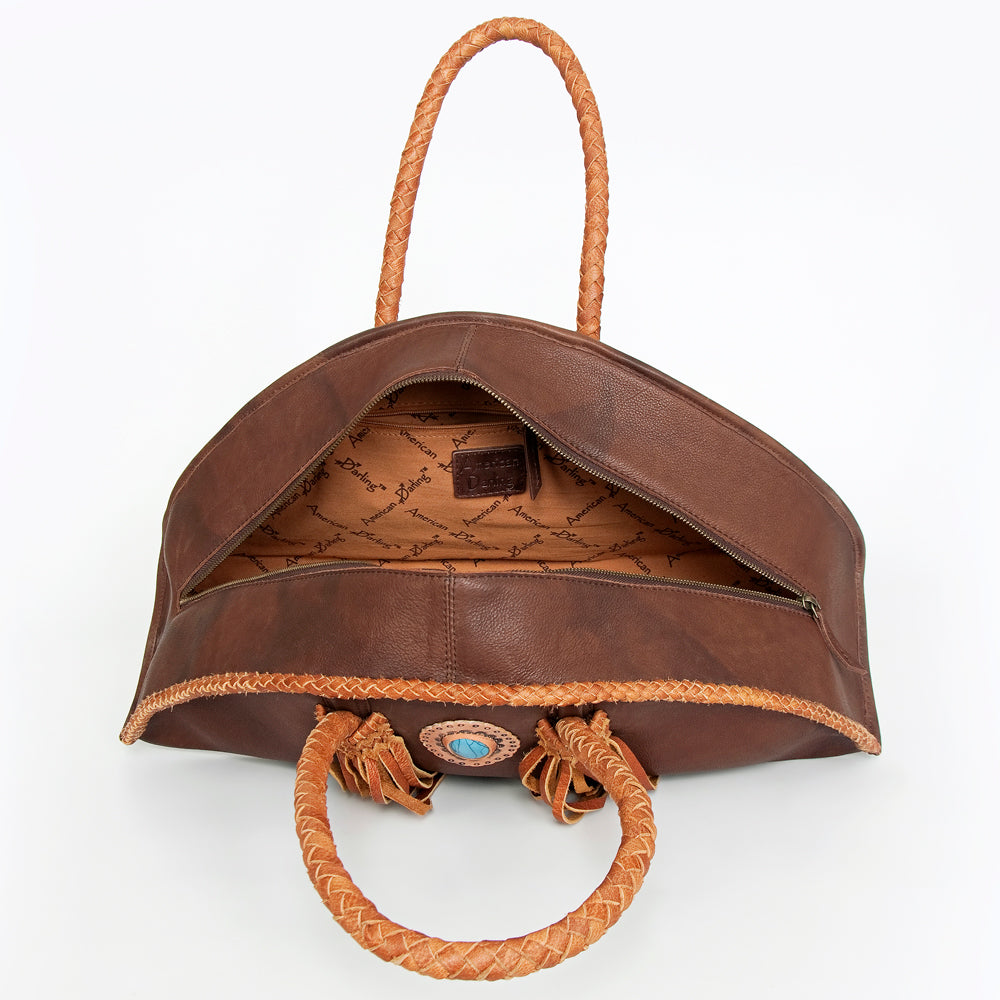 LC-ADBGD178 Tote Genuine Western Leather Women Bag