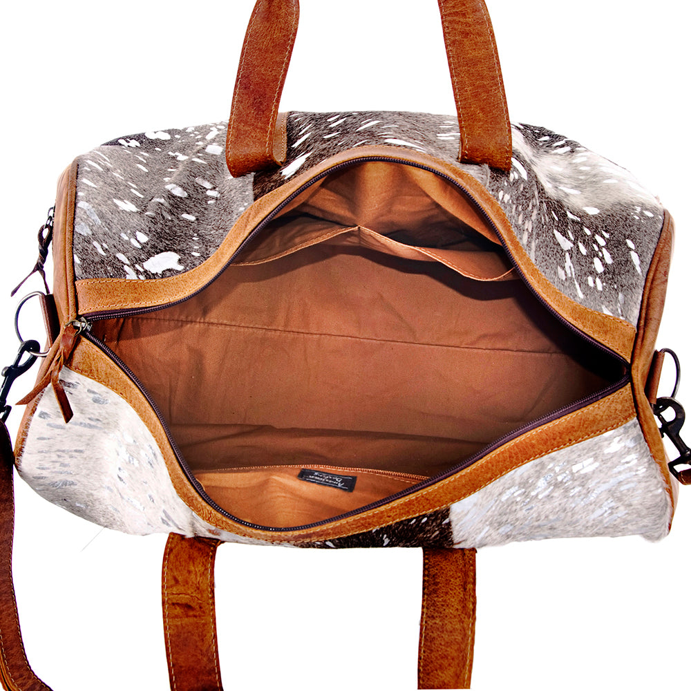 LC-ADBGS174BRAHACSL Duffel Genuine Western Leather Women Bag