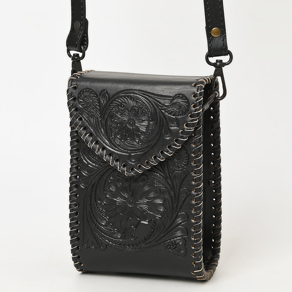LC-ADBGZ750B Cellphone Holder Genuine Western Leather Women Bag