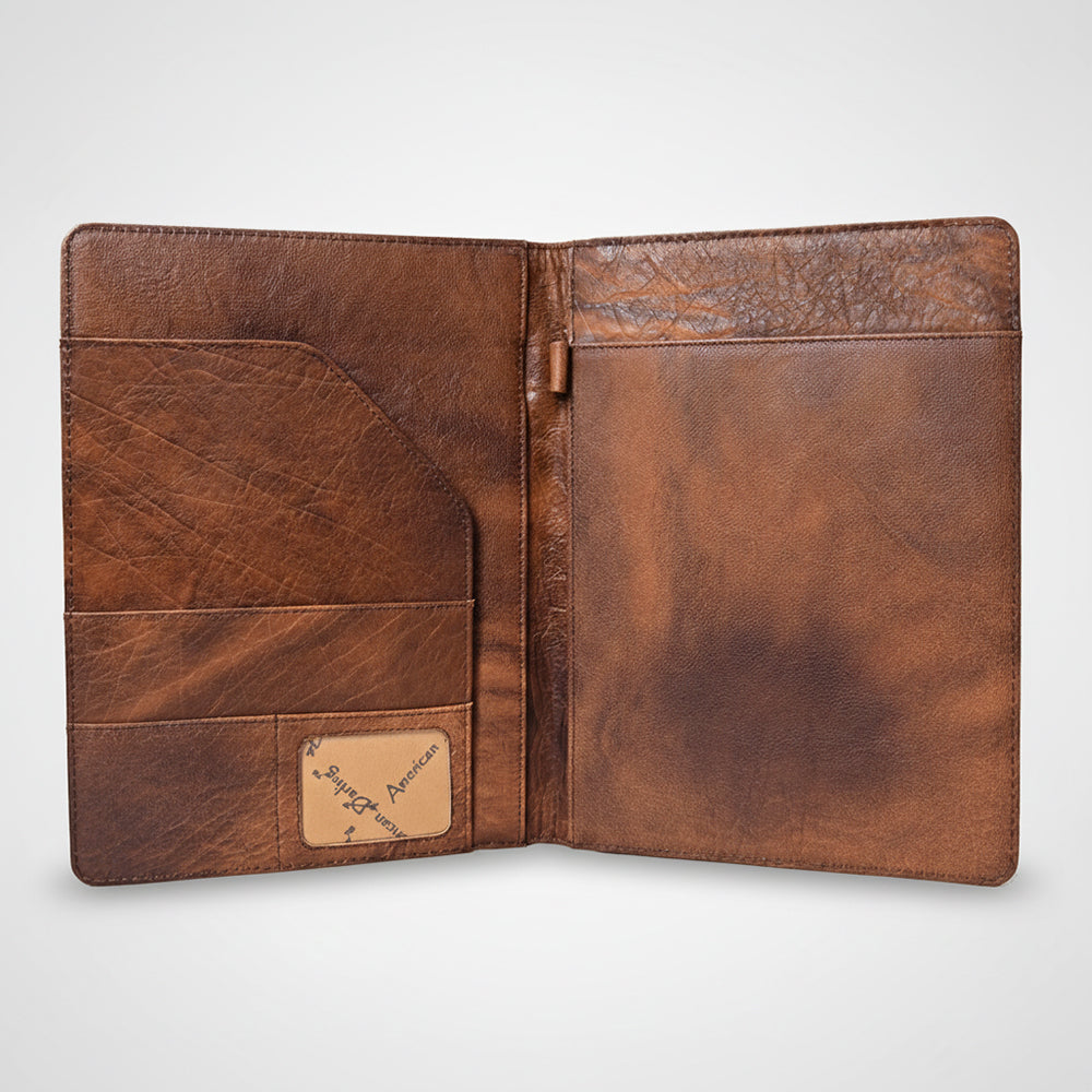 Legacy Rodeo Genuine Leather Hand Tooled Portfolio