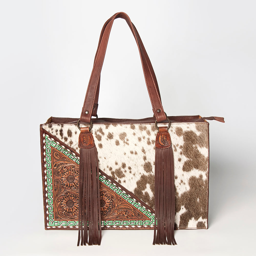 LC-ADBGZ201G Tote Hair On Genuine Western Leather Women Bag