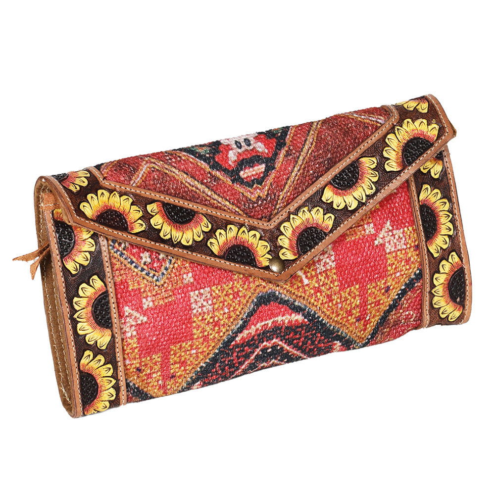 LC-OHV258 Wallet Upcycled Canvas Ladies Bag
