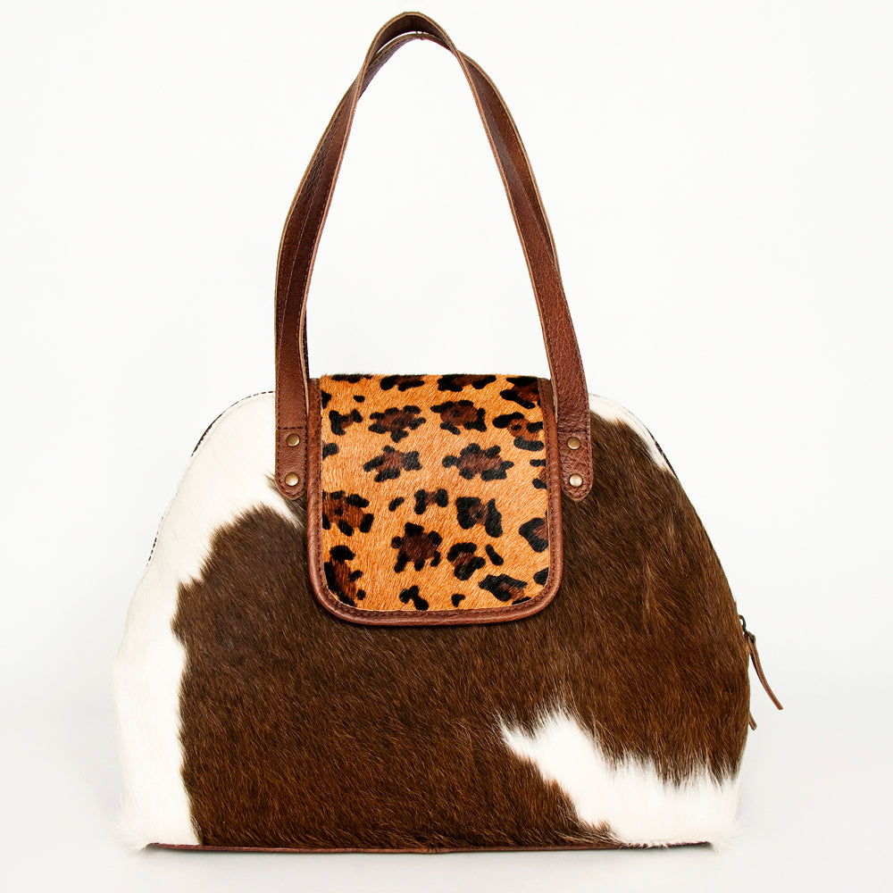 ADBG881A American Darling Western Tote Bag with Premium Hair-On Cowhide and Genuine Leather