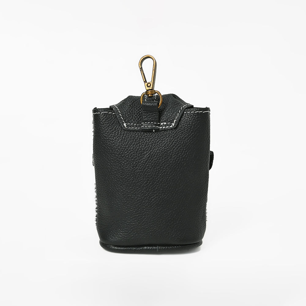 ADCHA122 American Darling Genuine Hair-On Hide Mini Backpack Keychain Pouch